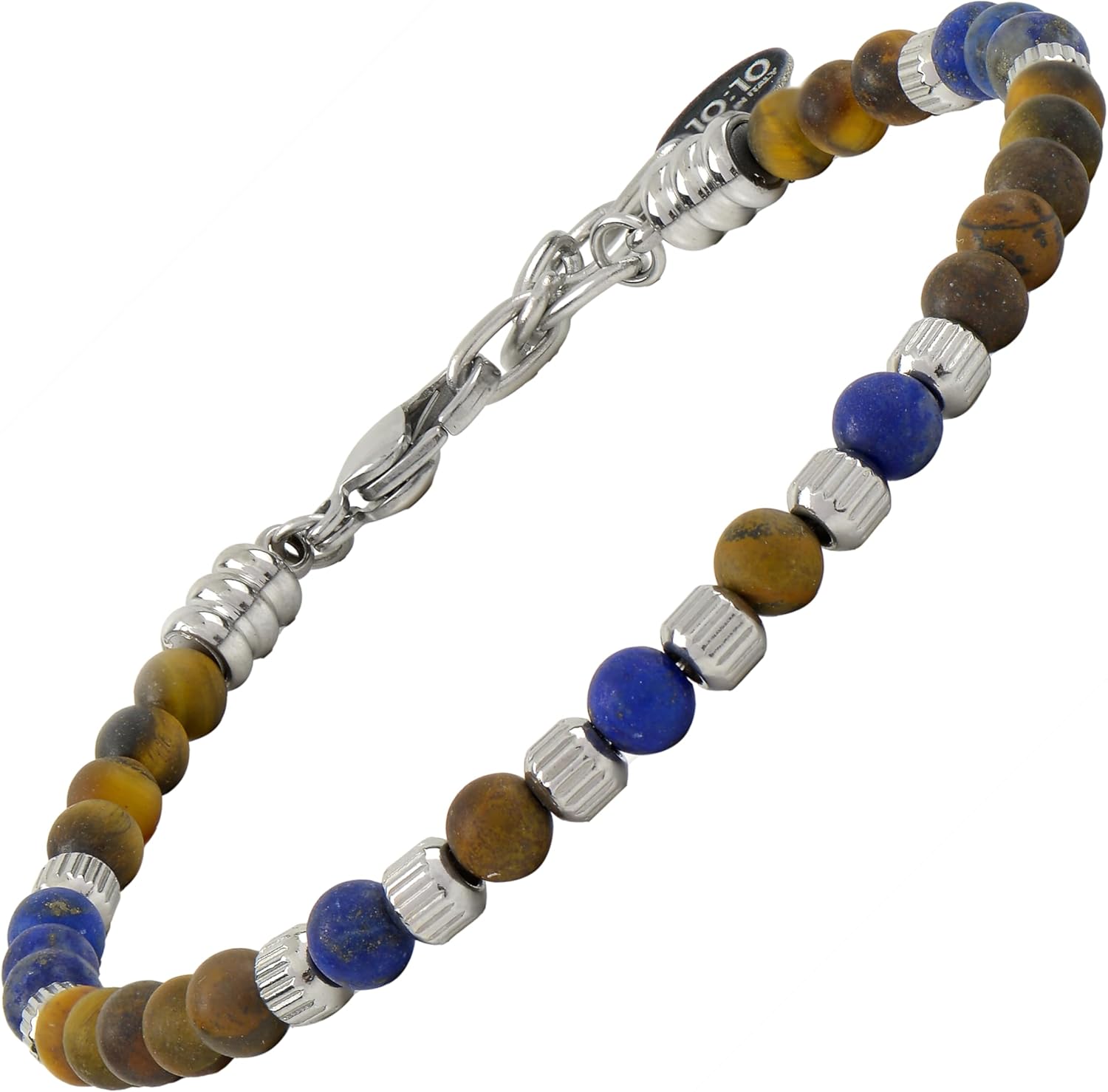 Thumbnail 5 de 10:10 Bracciale Uomo Pietre Naturali 4 mm