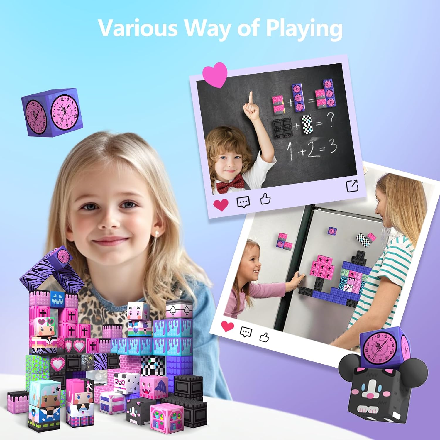 Thumbnail 6 de GobiDex 100PCS Magnetic Blocks for Girls (MagWonder) — Magnet Building Toys Set for Creative Play & STEM