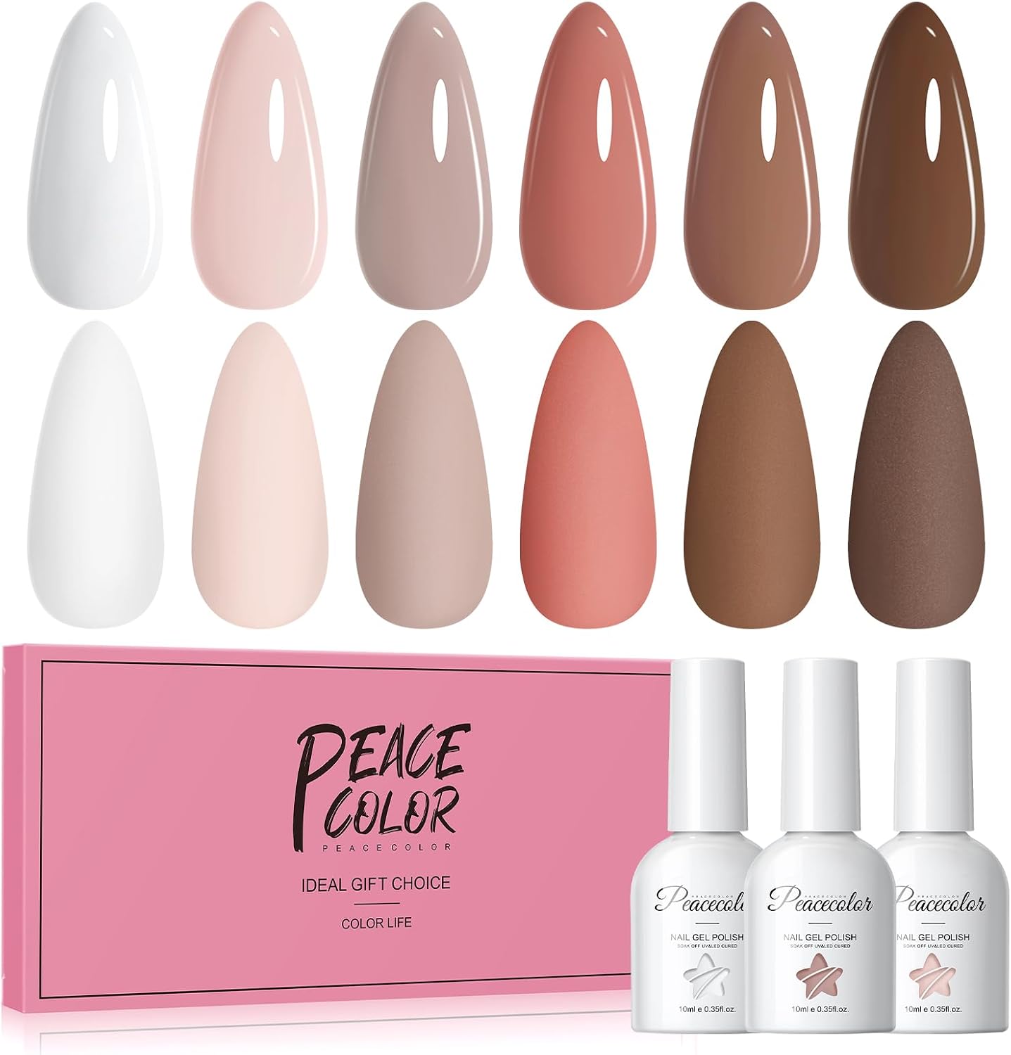 Detalle de PEACECOLOR Vernis Semi Permanent 10ML 🎨