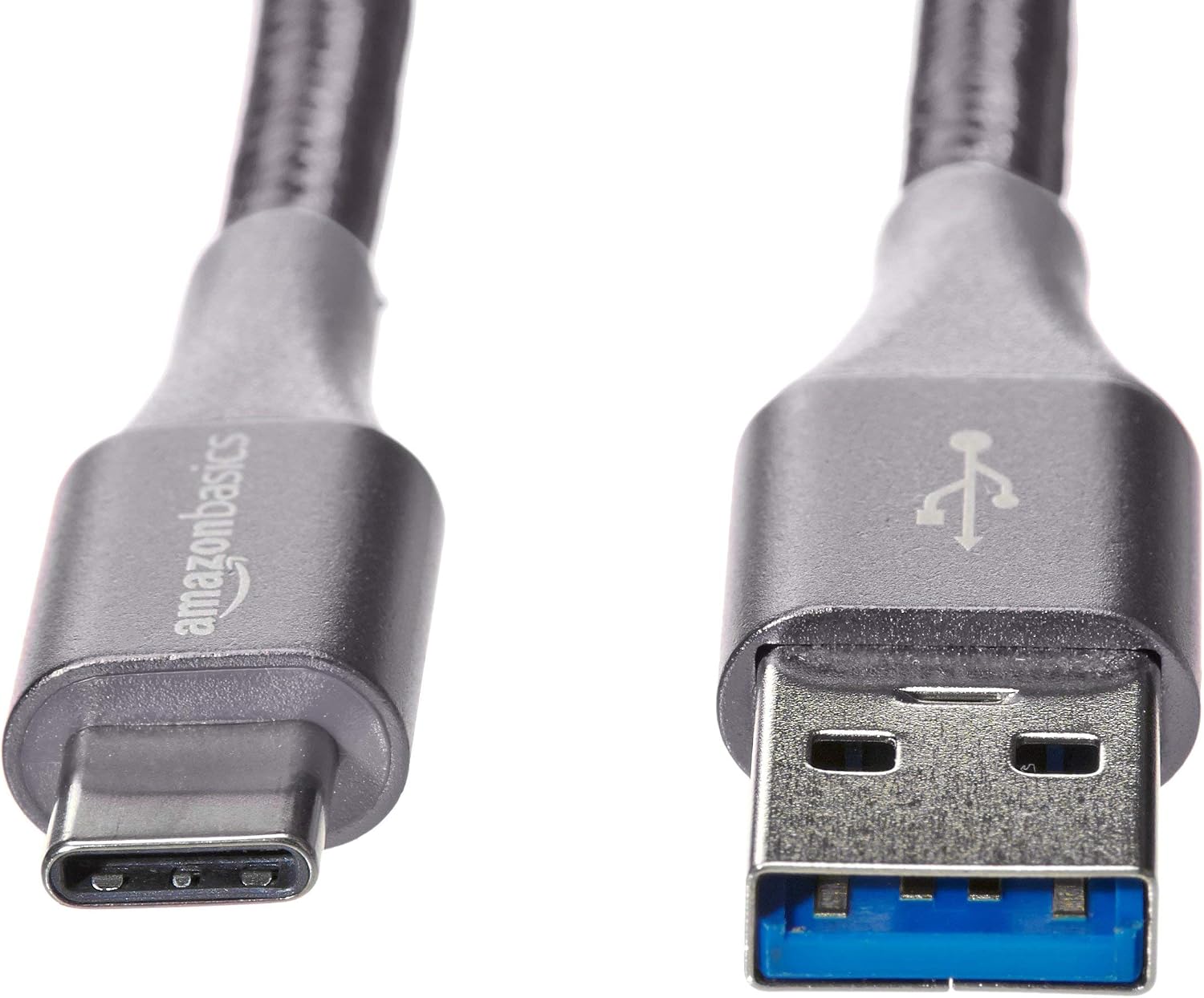 Detalle 2 de Amazon Basics Cable USB-C a USB-A 3.1 Gen 1 ⚡ 1.8 m gris