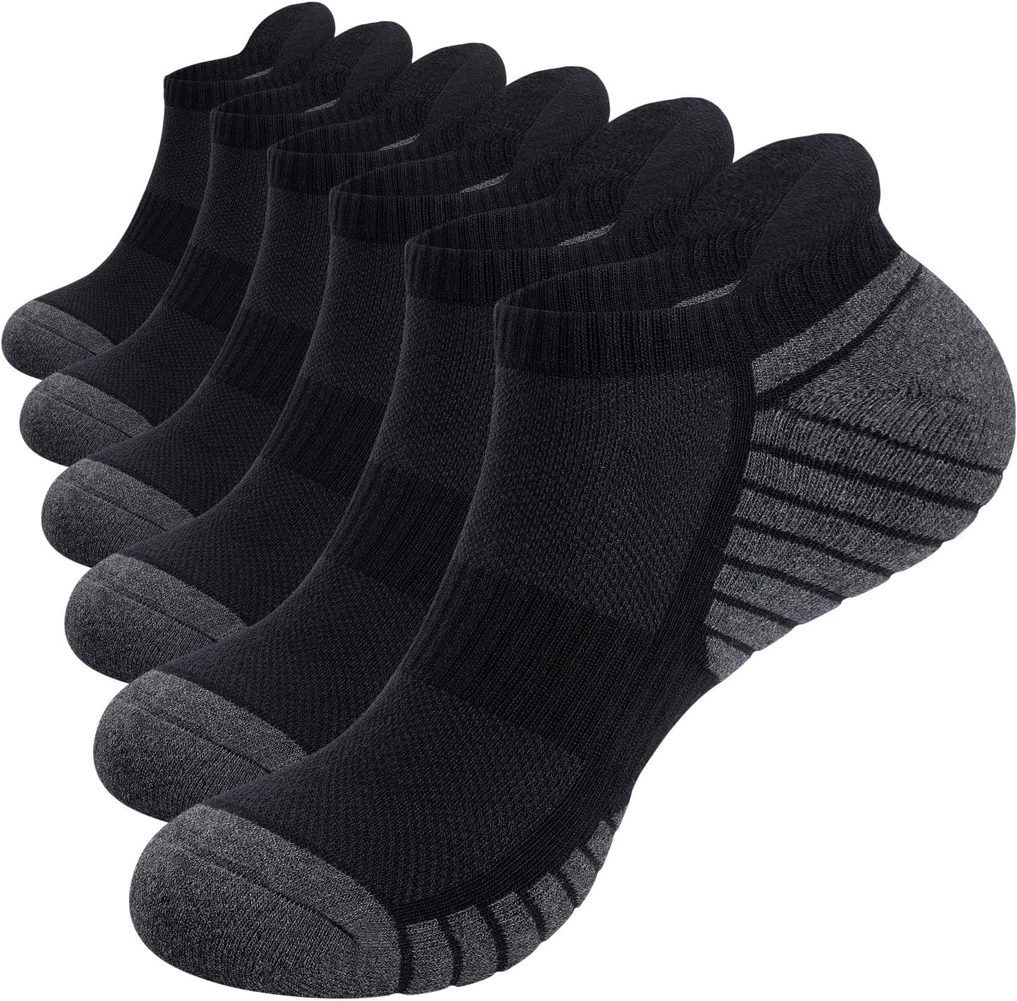 Thumbnail 6 de Alaplus running socks, 6 pairs cushioned