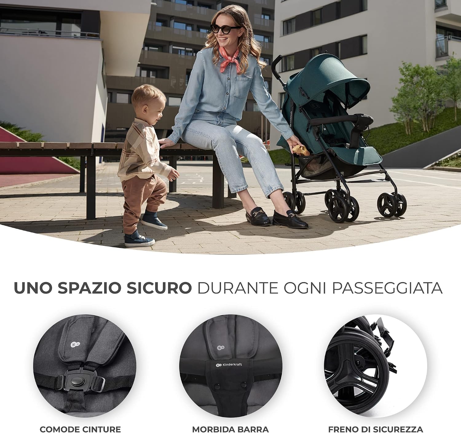 Thumbnail 5 de Kinderkraft TIK: Passeggino leggero e compatto, 6,5 kg, convergenza ideale per viaggi e daily use