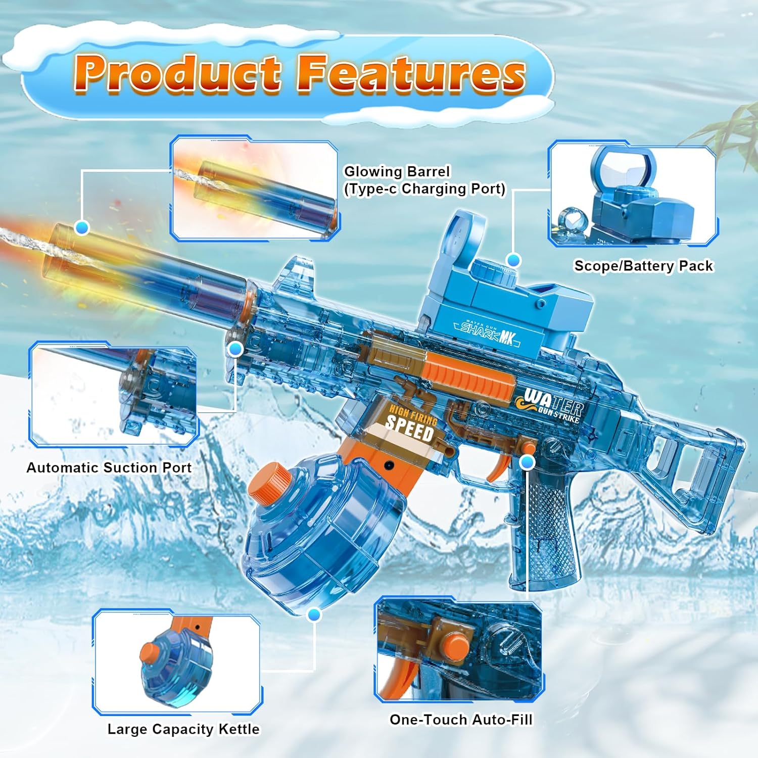 Thumbnail 4 de StimuVariety 2-Pack Electric Water Gun