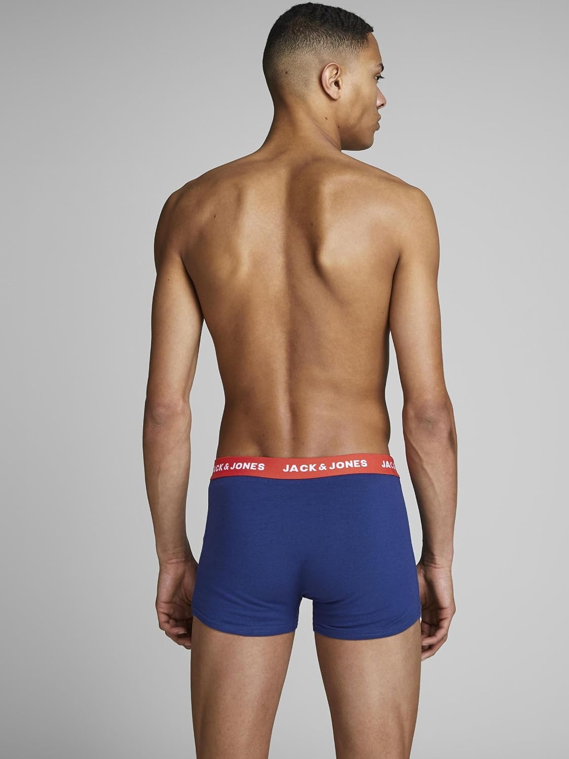 Detalle de JACK & JONES Jaclee Trunks 5 Pack de calzoncillos boxer para hombre (Azul Estate Blue), talla XXL