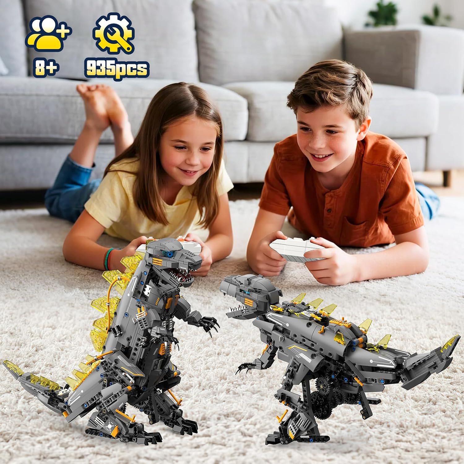 Thumbnail 1 de Dinosaur Robotics Building Set, 935 Pieces