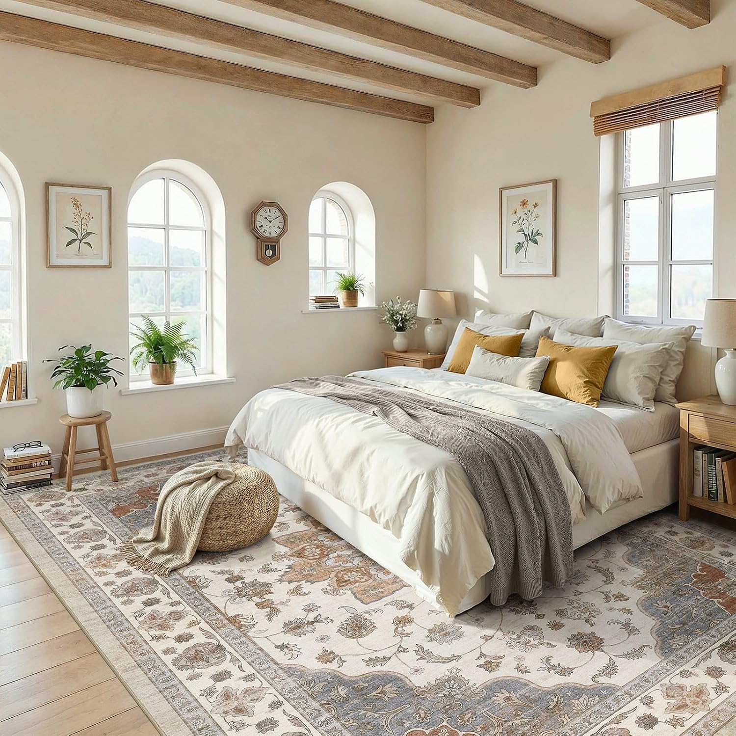Detalle 2 de WITSHOCK 6x9 Area Rug for Living Room