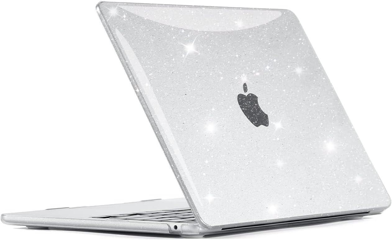 Thumbnail 6 de EooCoo Hülle für MacBook Air 15 (15,3 Zoll) mit Touch ID – ultradünne Hartschale Case „Glitzer Klar“