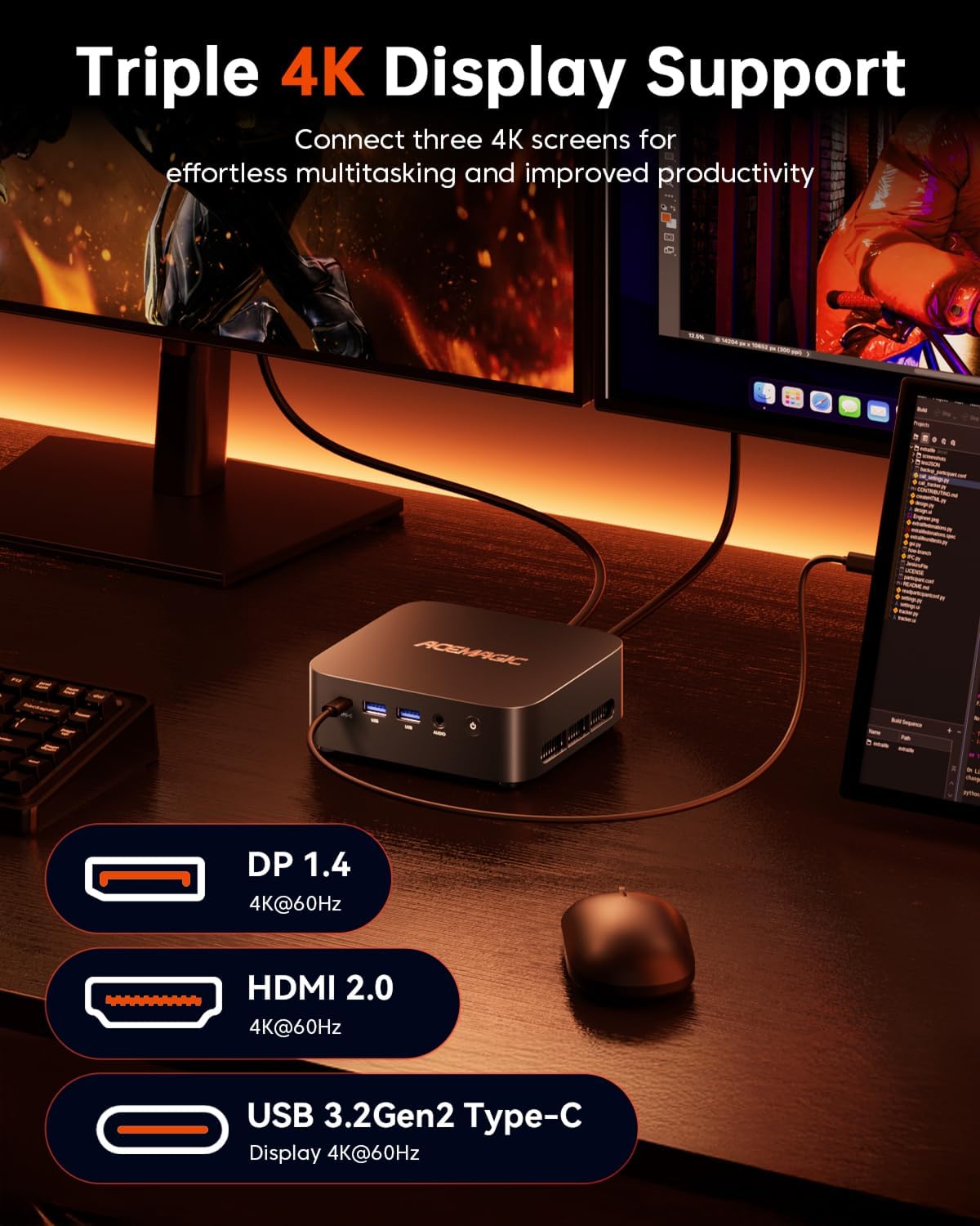 Thumbnail 6 de ACEMAGICIAN Kron Mini K1 16GB 512GB Mini PC