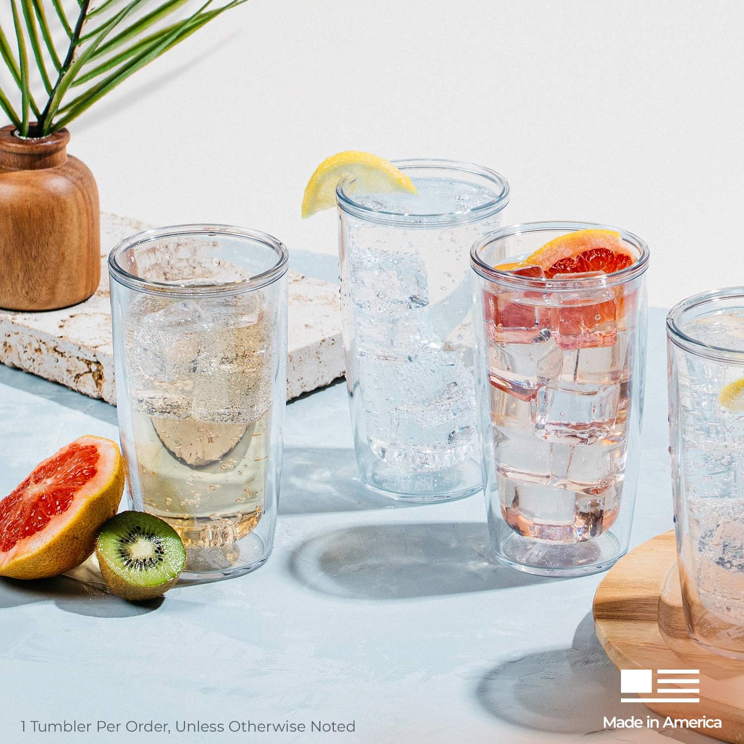 Detalle 2 de Tervis Double-Wall Insulated Tumbler, Crystal Nature Collection, 16 oz (Set of 4)