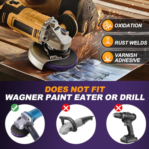 Detalle 2 de NuoDunco 5PCS Stripping Discs 115mm – Paint Rust Remover for Angle Grinders