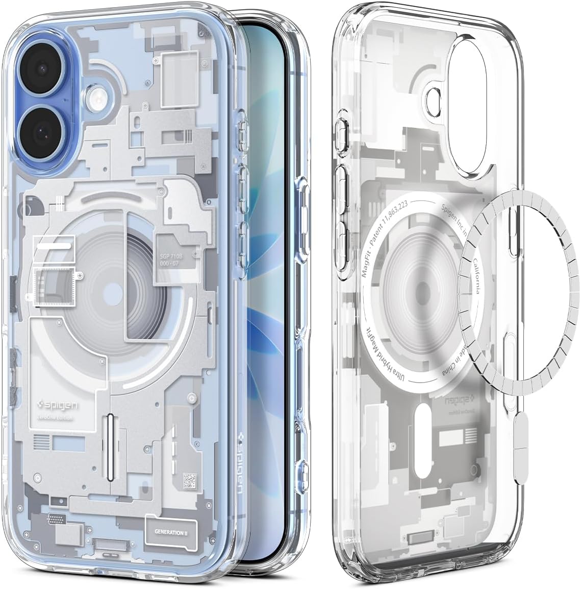 Detalle de Spigen Ultra Hybrid MagFit pour iPhone 17 DuraClear 1