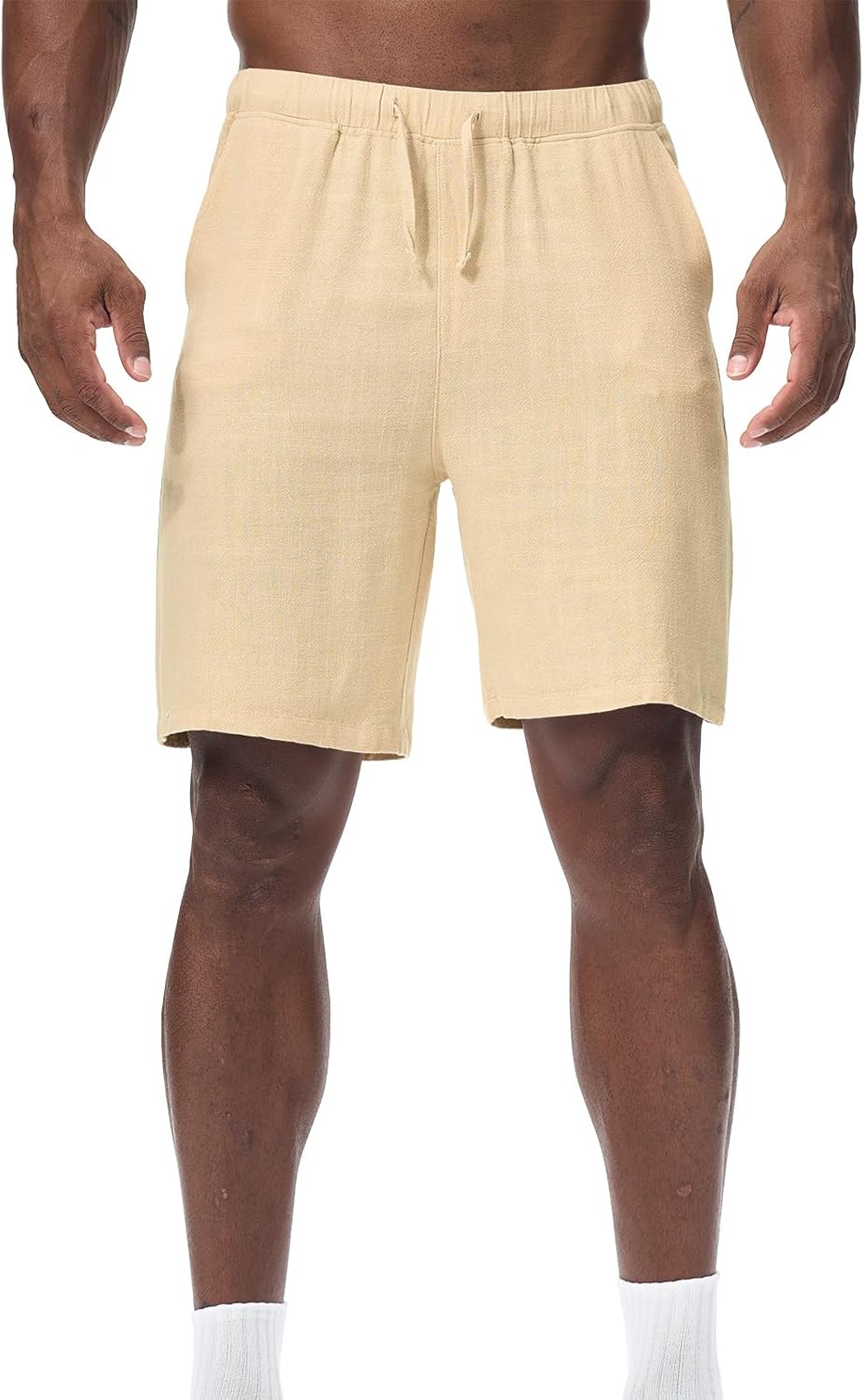 Thumbnail 1 de Zetieny Herren Leinen Shorts – Sommerfreizeit mit elastischem Bund & Kordelzug