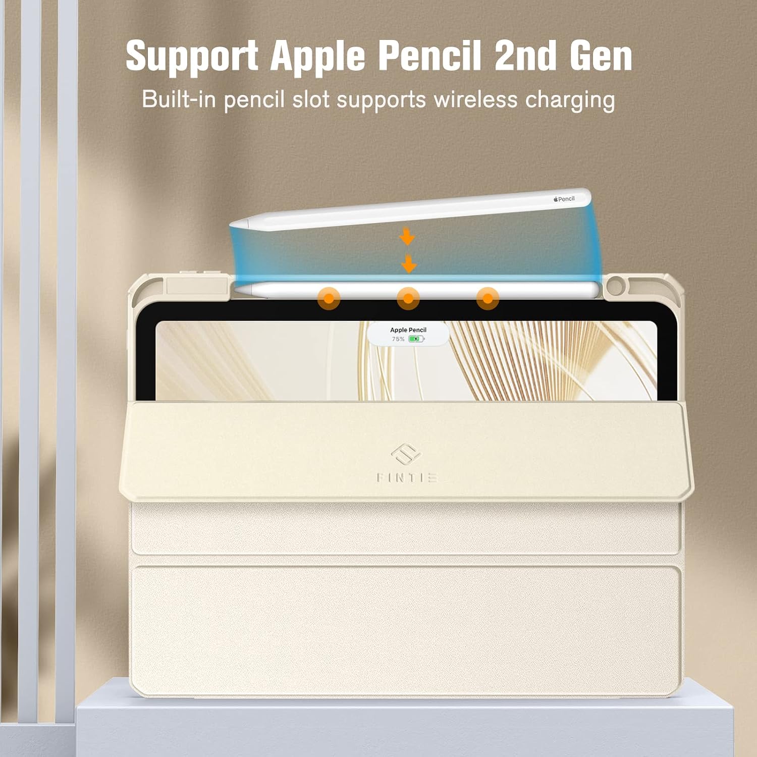 Detalle 2 de Fintie Hybrid Hülle für iPad Air 11 Zoll M4/M3/M2 (2026/2025/2024) und iPad Air 5./4. Gen (2022/2020) – transparente Rückseite, Stifthalter und Stoßschutz