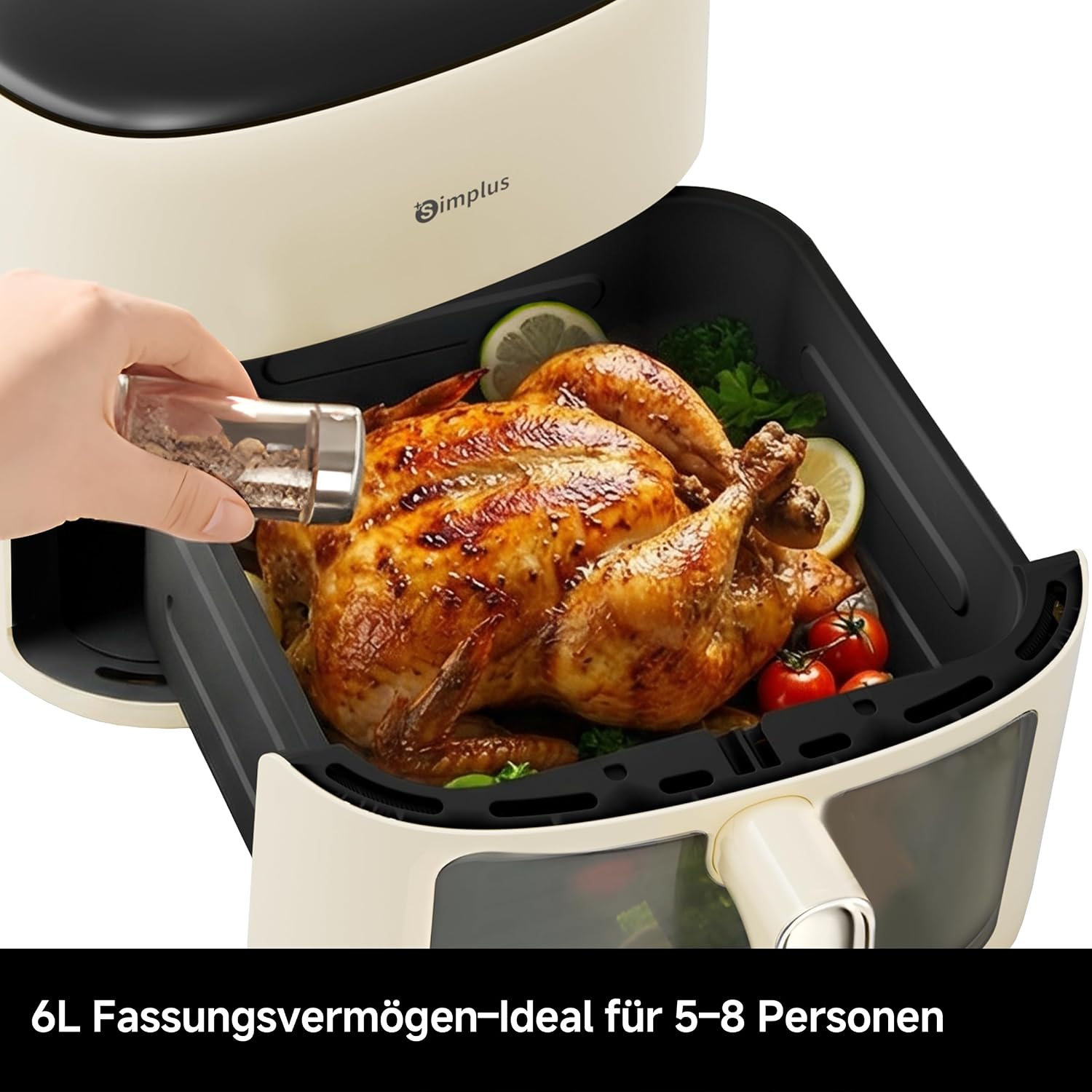 Thumbnail 4 de SIMPLUS Heißluftfritteuse 6,5 L Airfryer XL