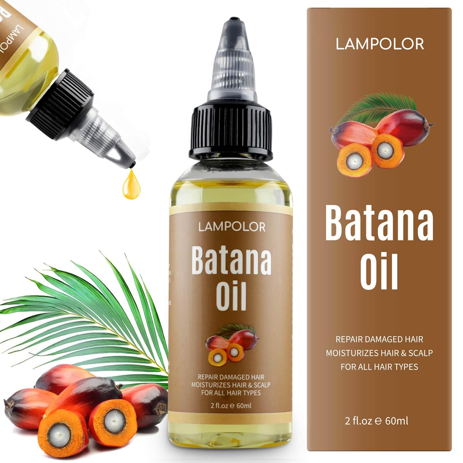 Detalle de Raw Batana Oil Hair Growth 2 fl oz