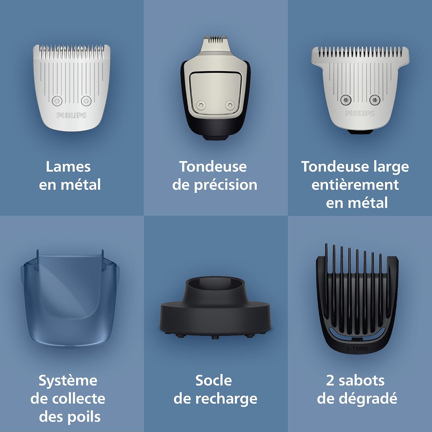 Thumbnail 4 de Philips BT7670/15 tondeuse barbe 40 hauteurs ✂
