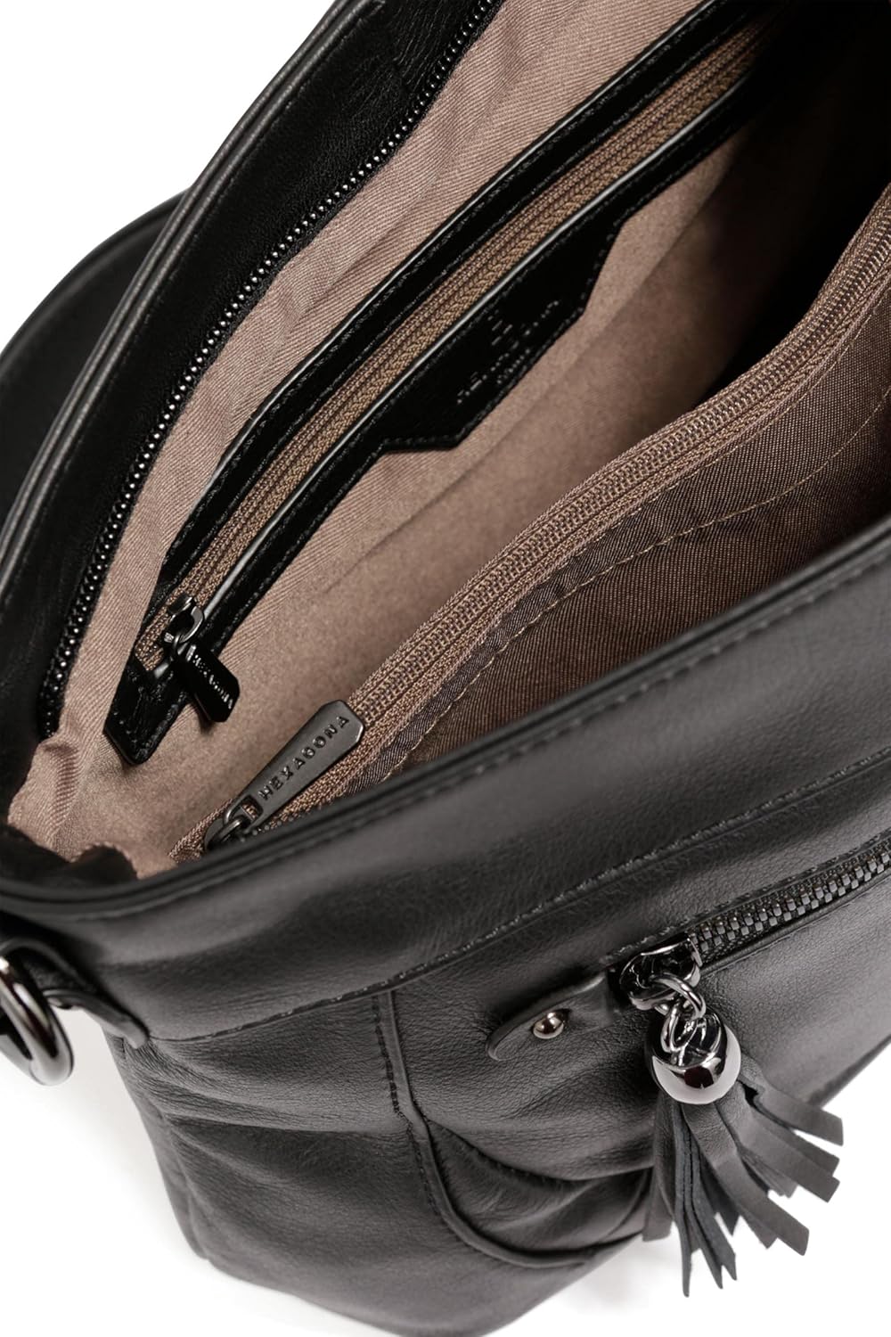 Detalle de Hexagona Sauvageh, bolso — Élégance artisanale parisienne