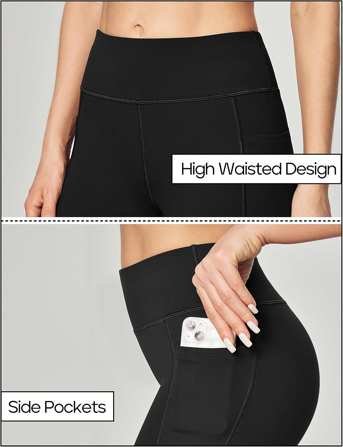 Detalle 2 de Heathyoga 30"/32" Yoga Pants Women with Pockets