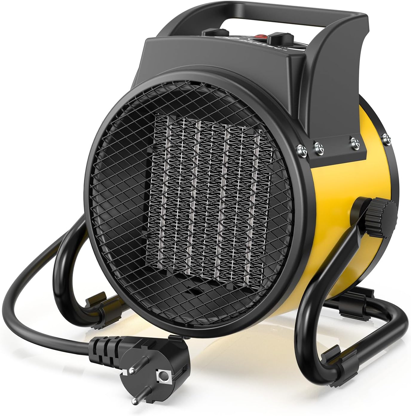 Detalle de DAHTEC BGP1506-02 ventilatorkachel, 2.000 W, 3 standen en verstelbare voet