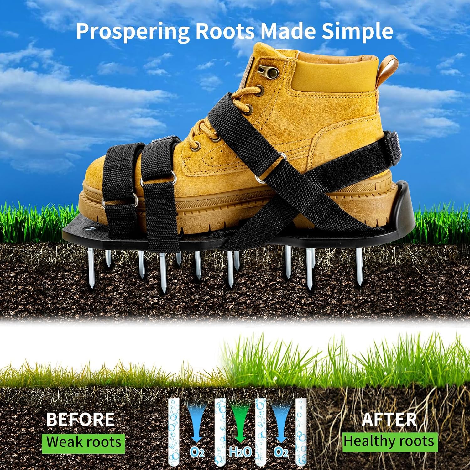 Detalle 2 de Bakulala Lawn Aerator Shoes