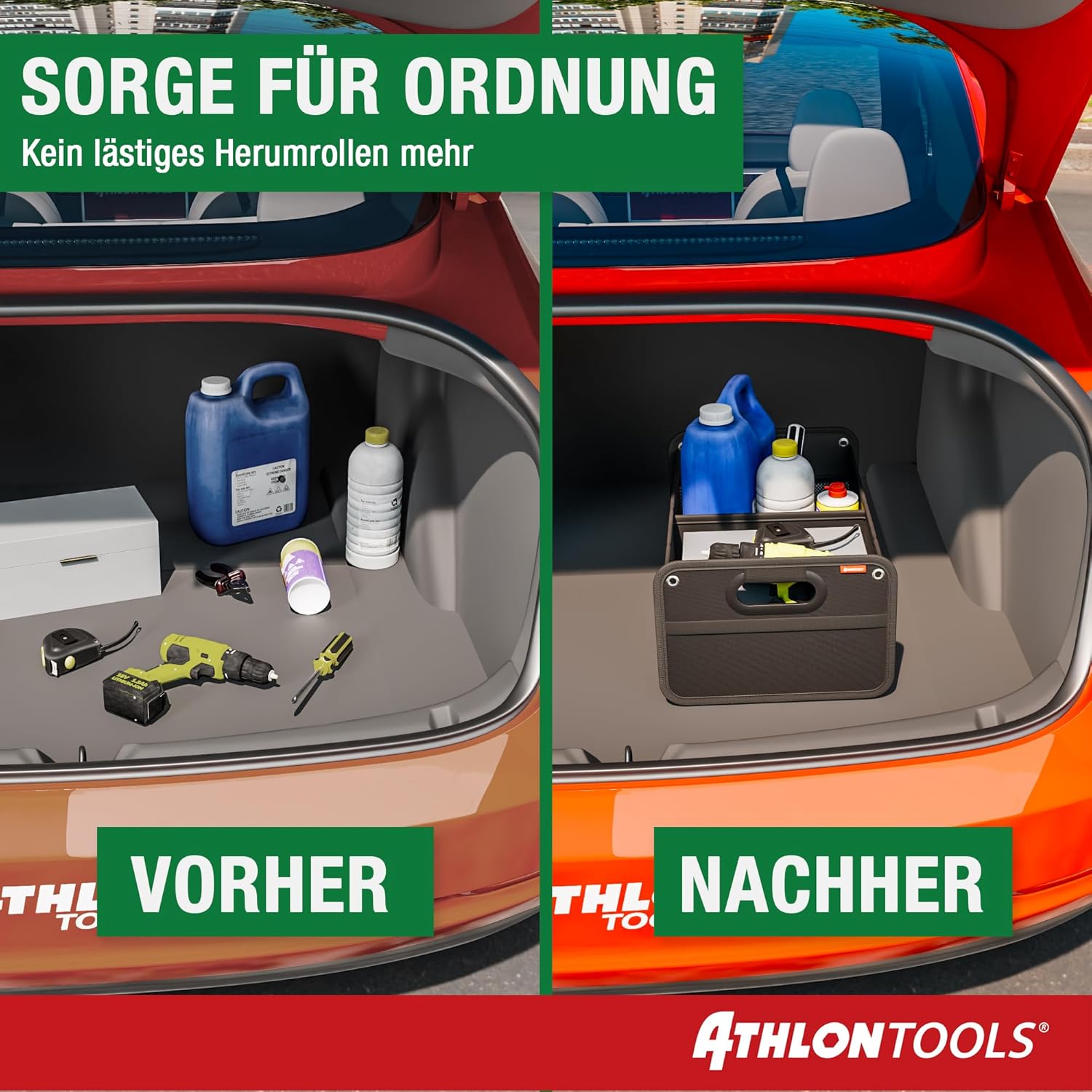 Thumbnail 3 de ATHLON TOOLS Kofferraumtasche faltbar