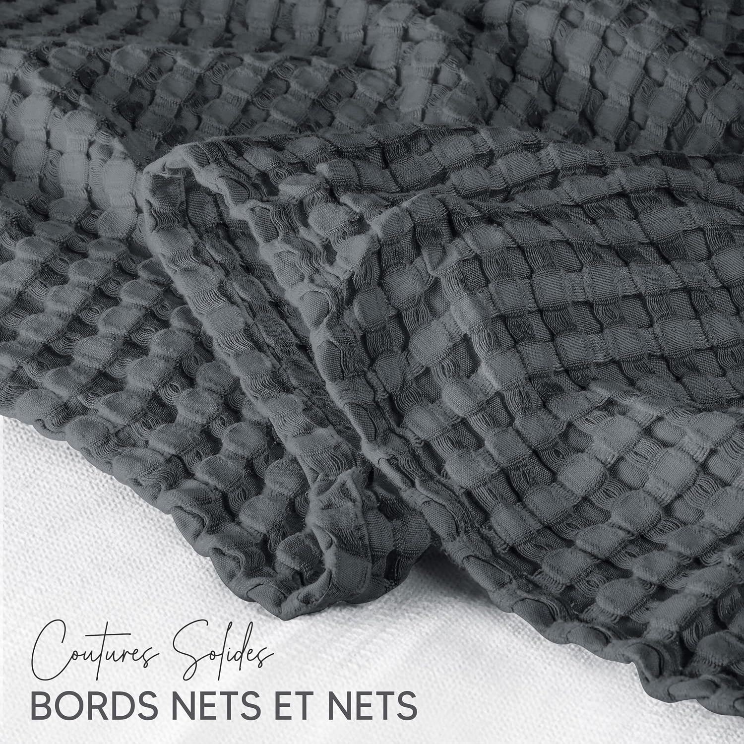 Detalle 2 de Utopia Bedding Couverture gaufrée 228 x 182 cm