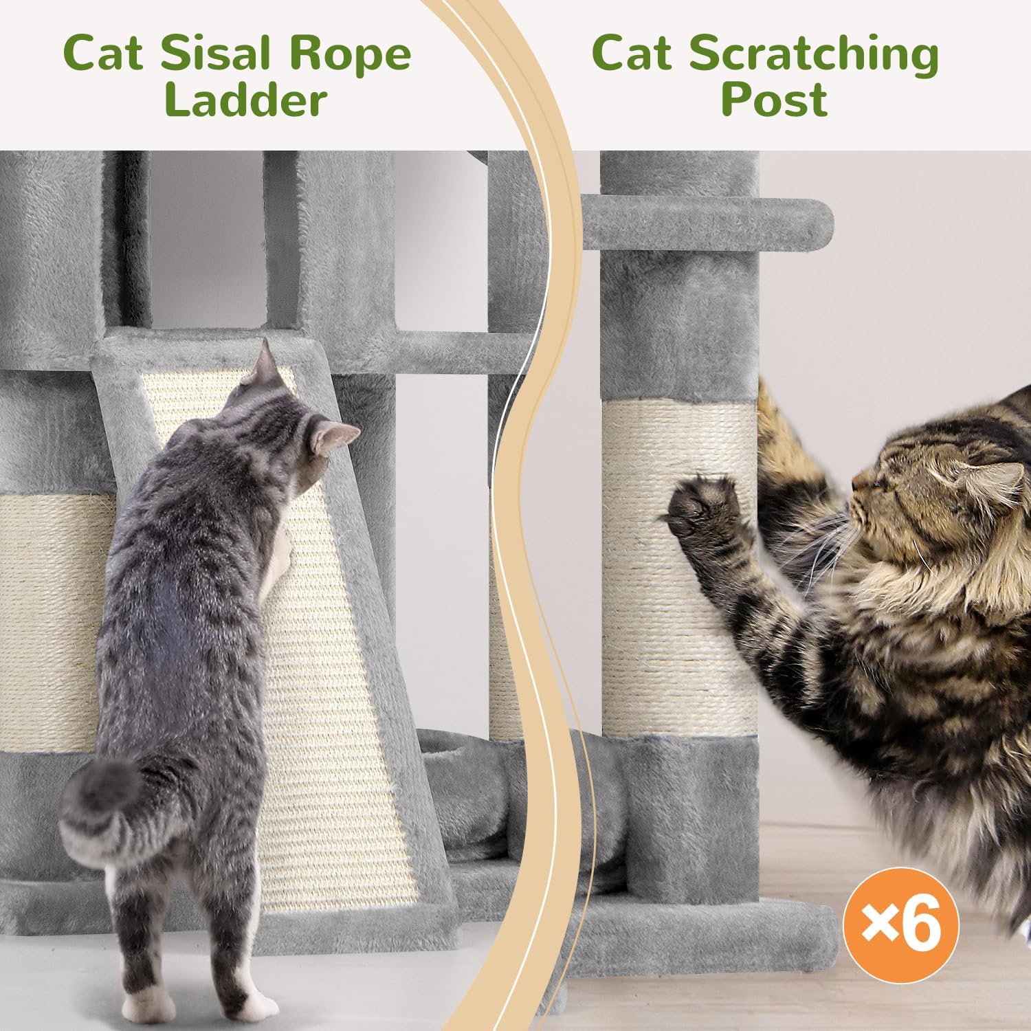 Detalle de Globlazer Cat Tree, 72-Inch