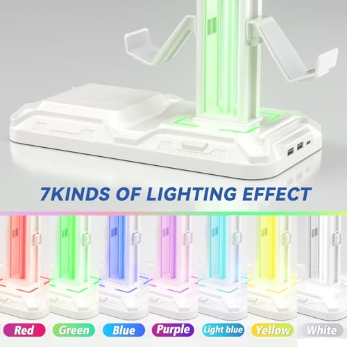 Thumbnail 3 de KDD Soporte auriculares gaming LED y carga inalámbrica para PS5