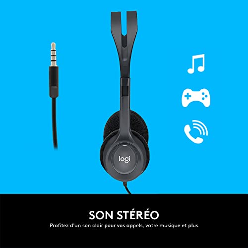 Thumbnail 1 de Logitech H111 Casque Micro Filaire – Écoute stéréo et micro rotatif, confort durable