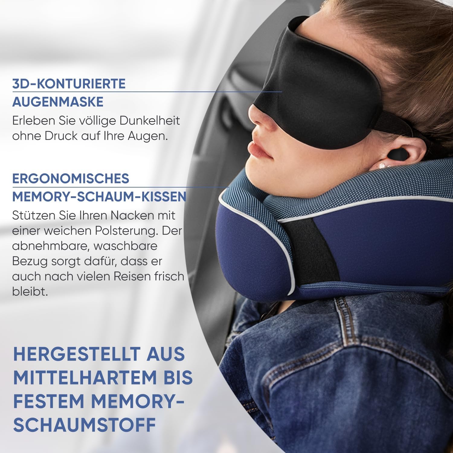 Thumbnail 3 de Proglobe Nackenkissen Flugzeug 100% Memory Foam