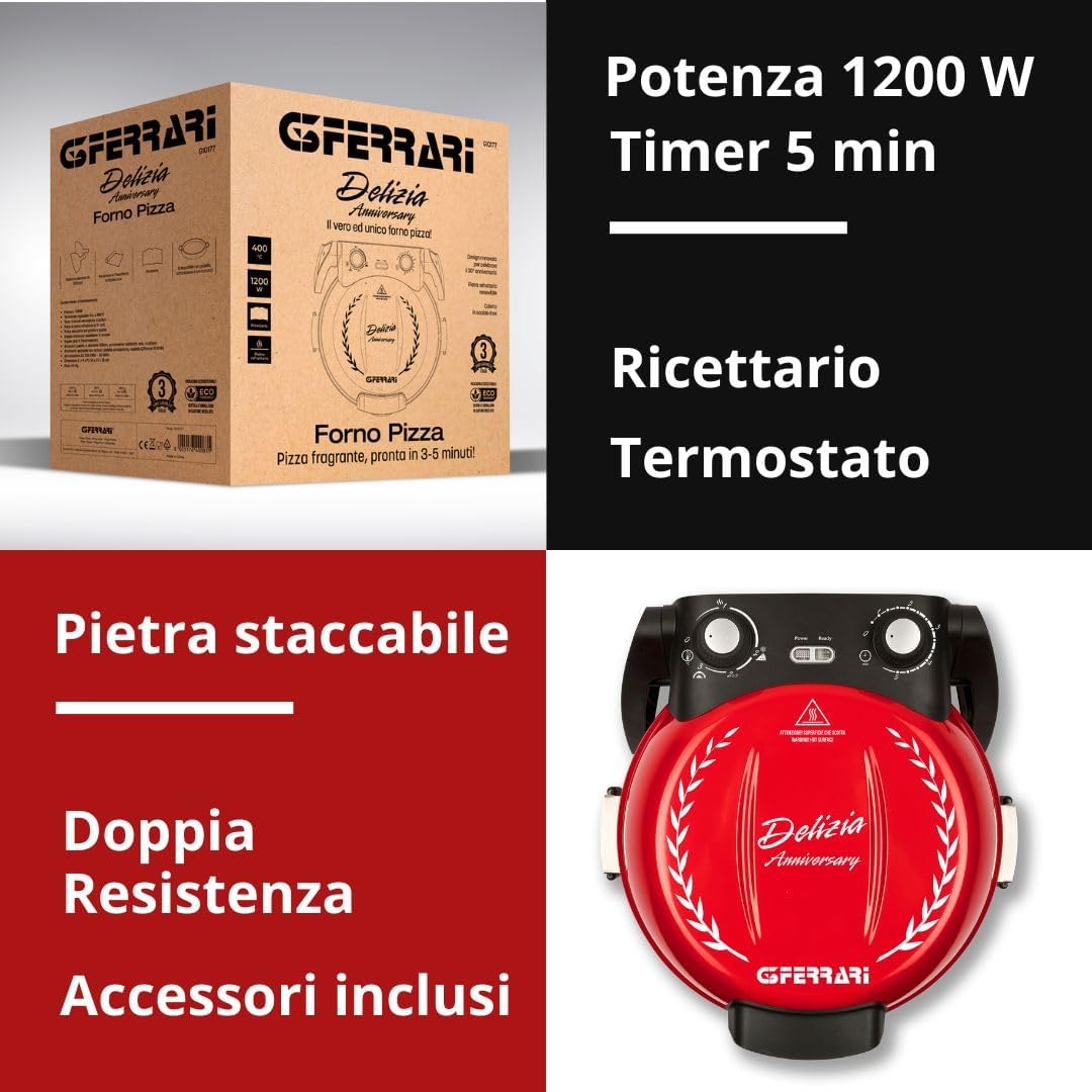 Thumbnail 2 de G3 Ferrari G1017702 Delizia Anniversary - Horno de pizza 🍕