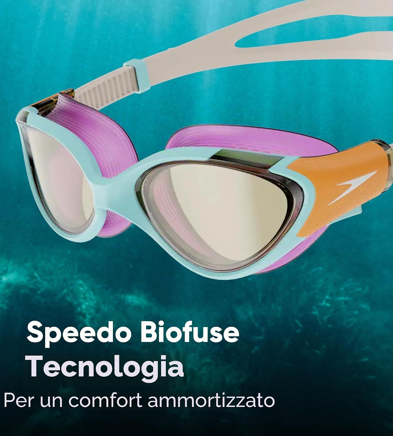 Thumbnail 2 de Speedo Donna Occhialini da nuoto Biofuse 2.0 Mirror: comfort, stabilità e stile per il viso femminile