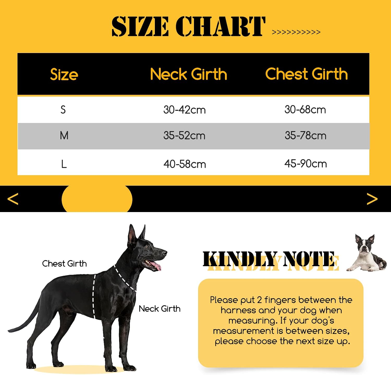 Detalle de Nobleza Harnais Anti Traction pour Chien avec Poignée de Contrôle – Réfléchissant et Réglable, Noir (L)