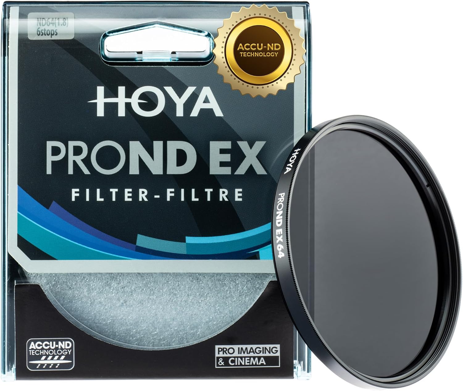 Detalle de HOYA PRO ND-EX ND64 – filtr szary 72 mm, redukcja światła o 6 stopni