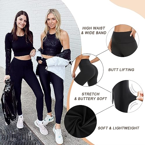 Detalle de ACTINPUT Leggings Mujer Fitness con Cintura Alta – Pantalones de Yoga Elásticos con Control de Abdomen