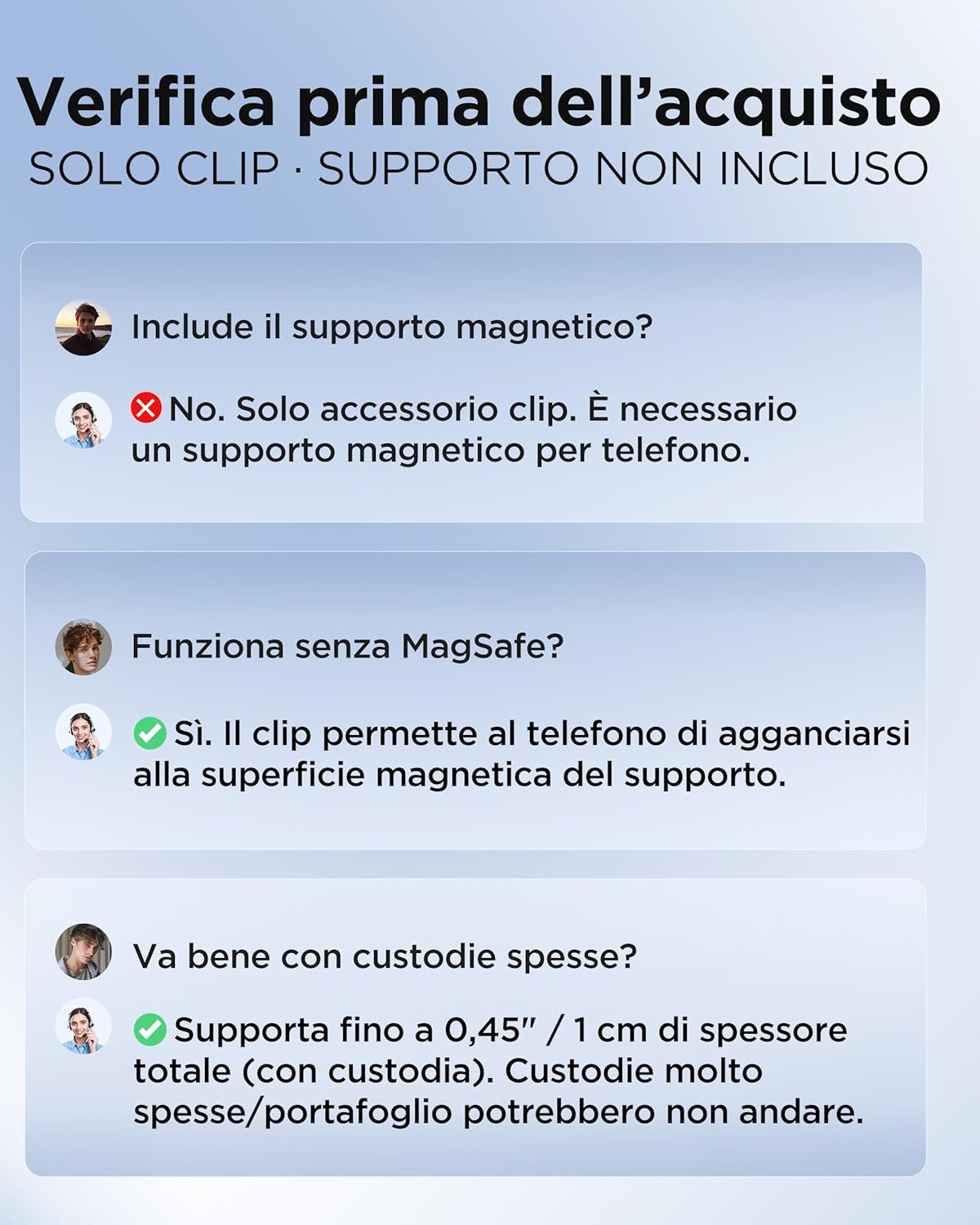 Thumbnail 1 de MSXTTLY Clip Porta Cellulare Auto VMag-GC 2026 magnetico: solo clip, senza anello adesivo