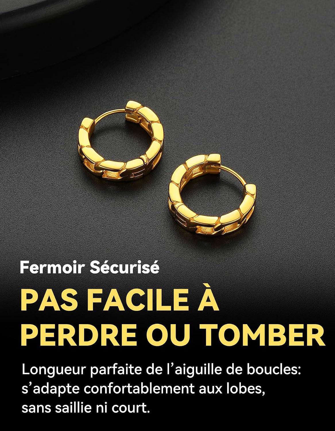 Detalle 2 de ChainsHouse Boucles d'Oreilles Petit Créole 12,5 mm