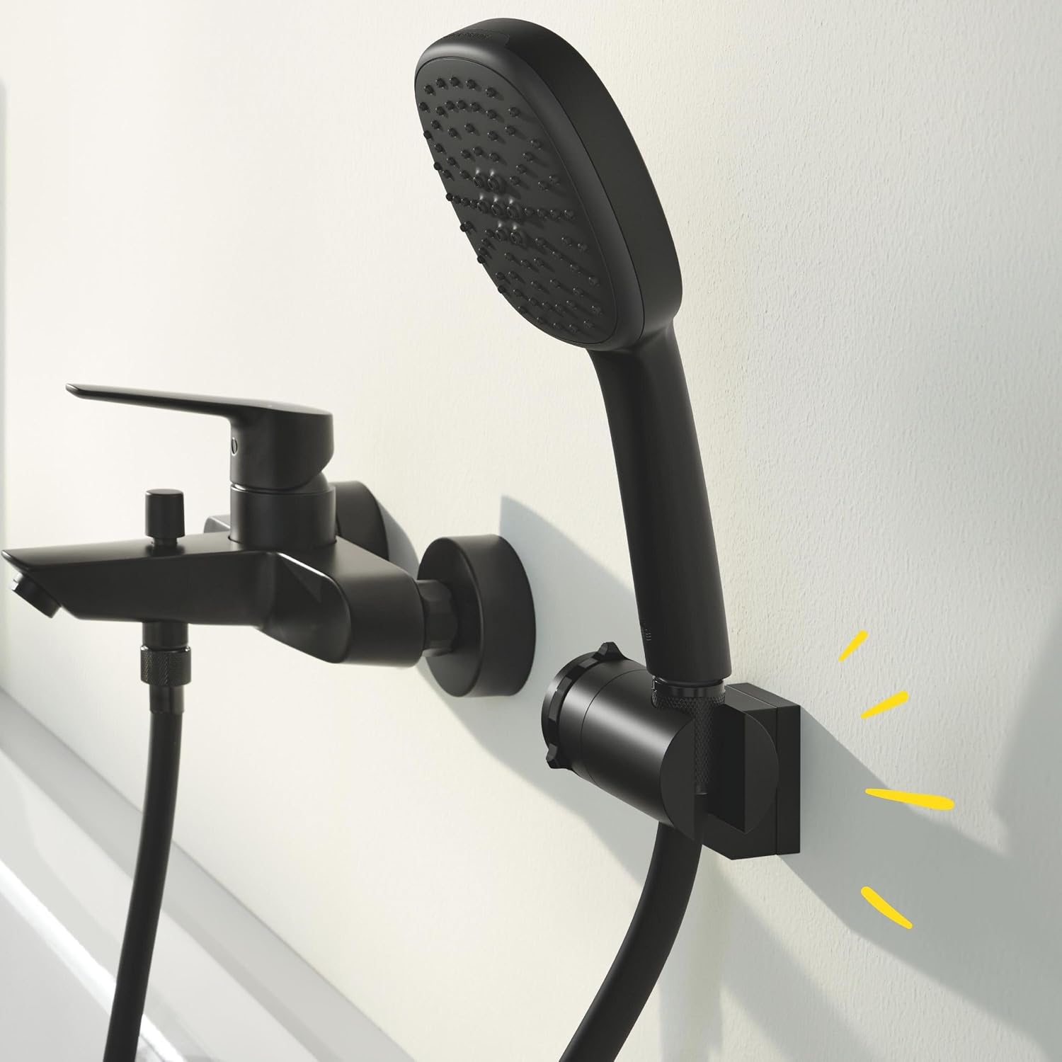 Thumbnail 2 de GROHE Vitalio Universal Quickfix 🚿 Soporte Mural Regulable, Negro Mate