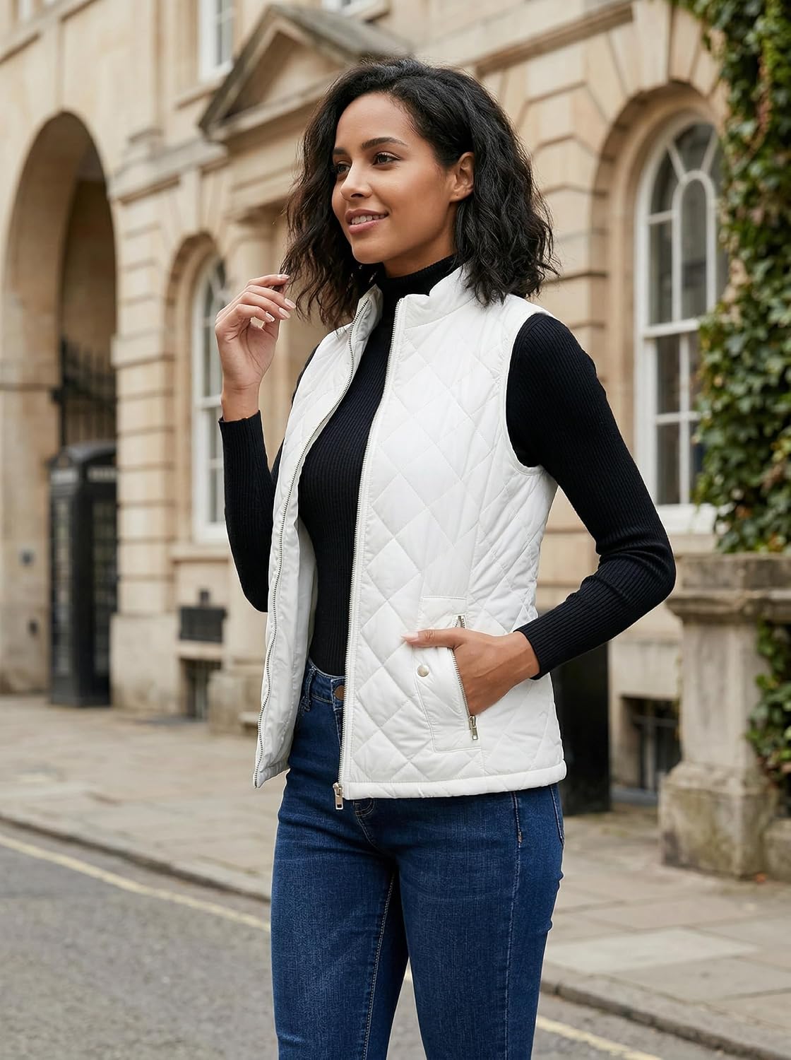 Thumbnail 6 de Fuinloth Women's Quilted Vest lightweight zip gilet