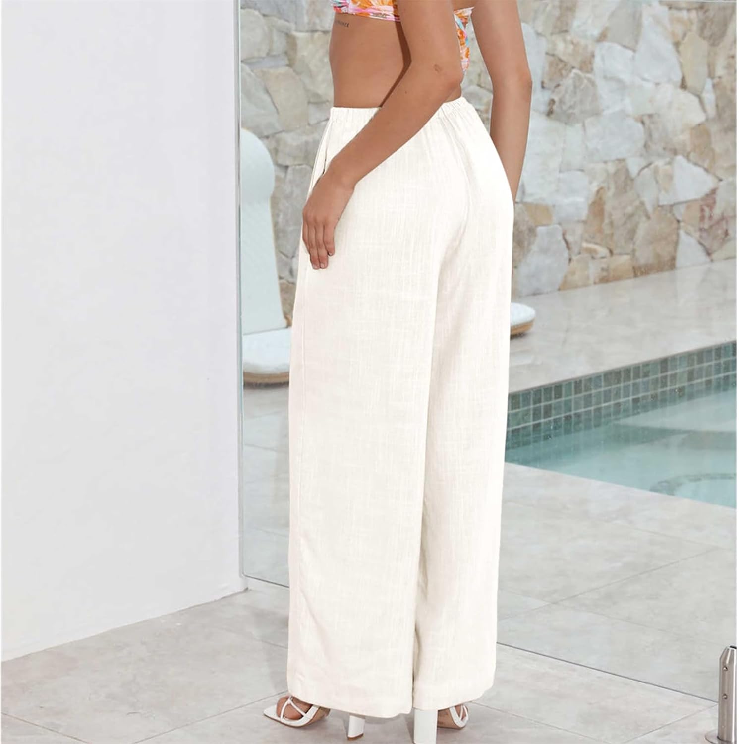 Thumbnail 3 de Duyang Cotton Linen Palazzo Pants