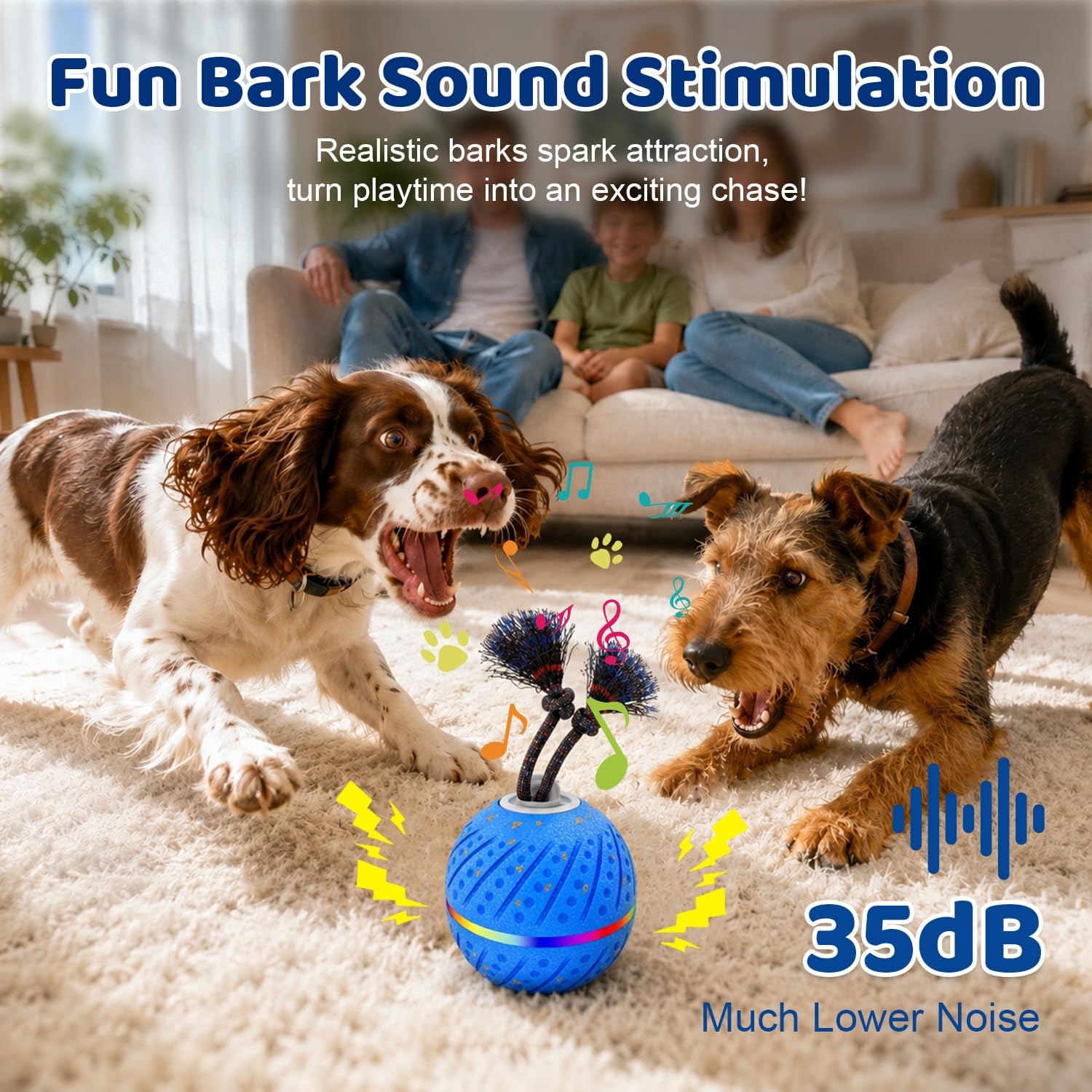 Detalle de Interactive Dog Toy Ball, E-TPU