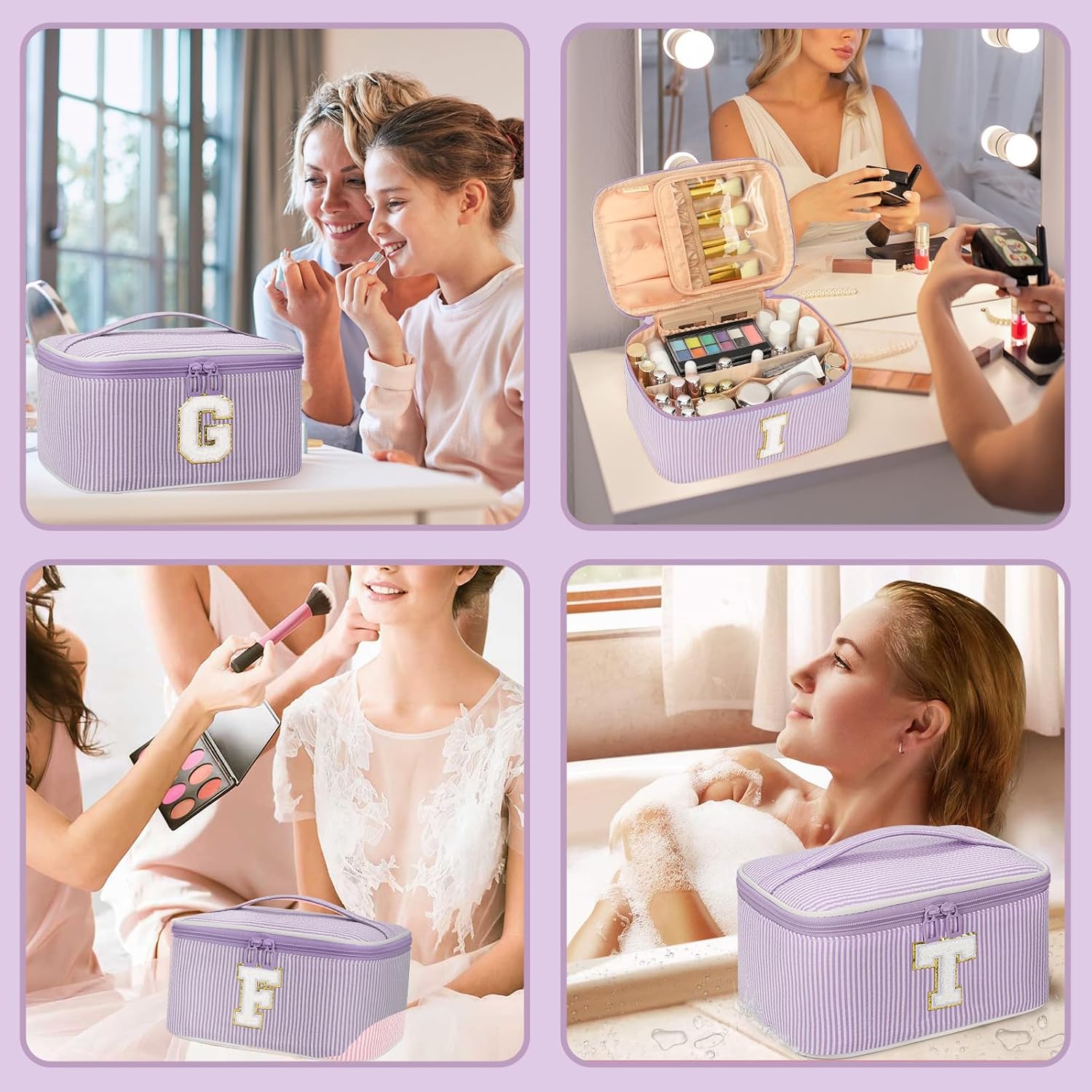 Thumbnail 6 de OCHEAL Makeup Bag, Purple