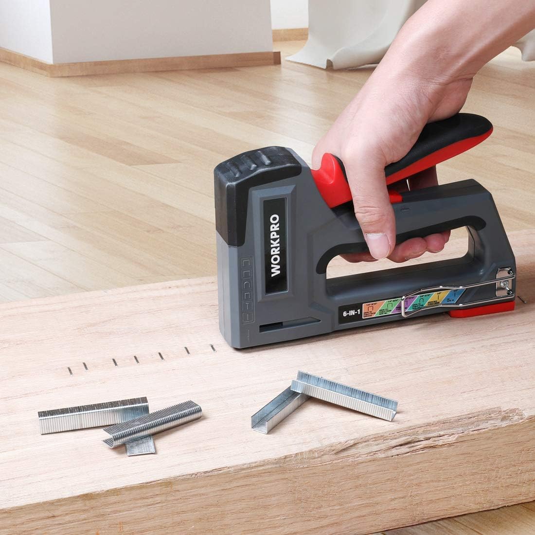 Thumbnail 6 de WORKPRO 6-in-1 Wall Stapler 4000 Staples