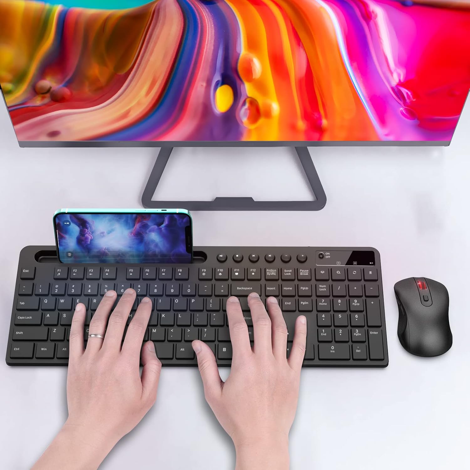 Thumbnail 6 de MARVO Wireless Keyboard and Mouse Combo ergonomic silent