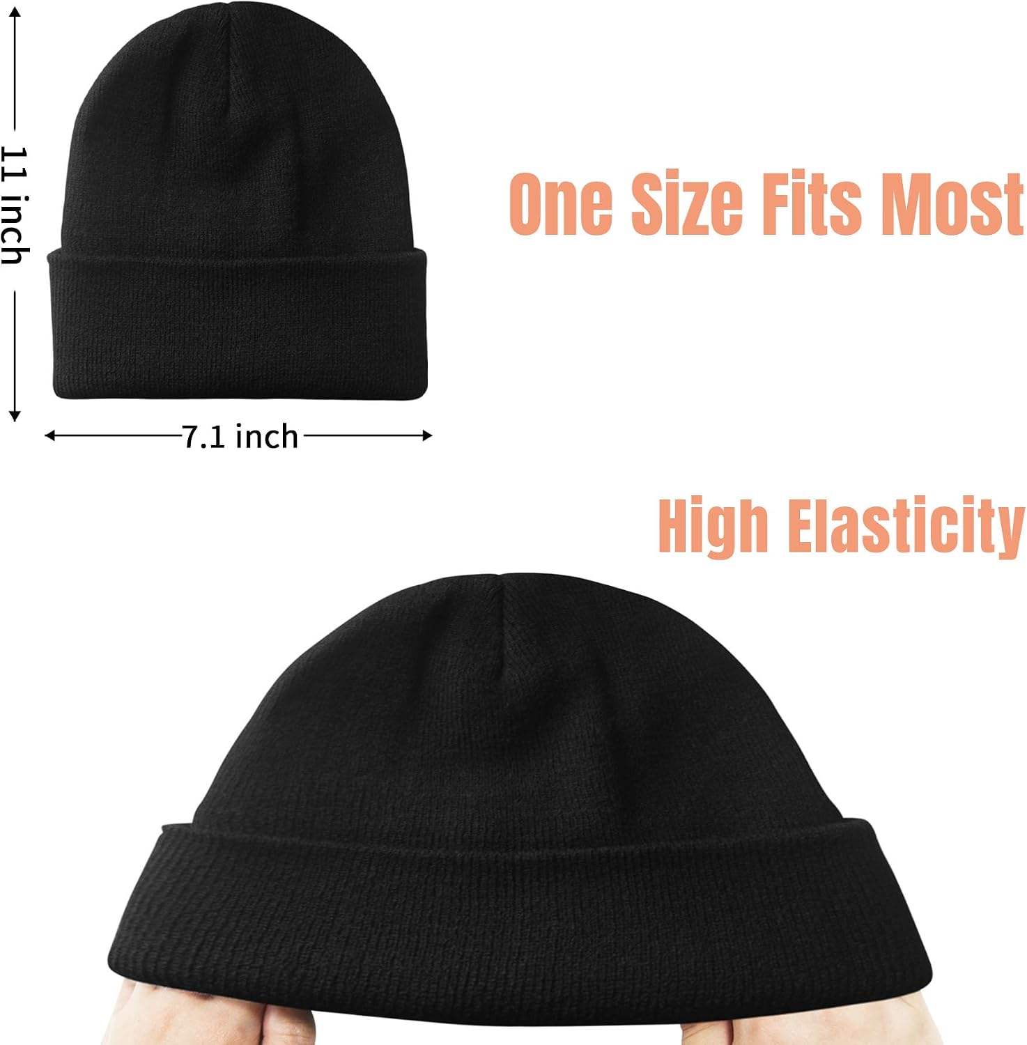 Thumbnail 6 de NPJY Knit Beanie for Men and Women, Stretch Fit with Ear Coverage