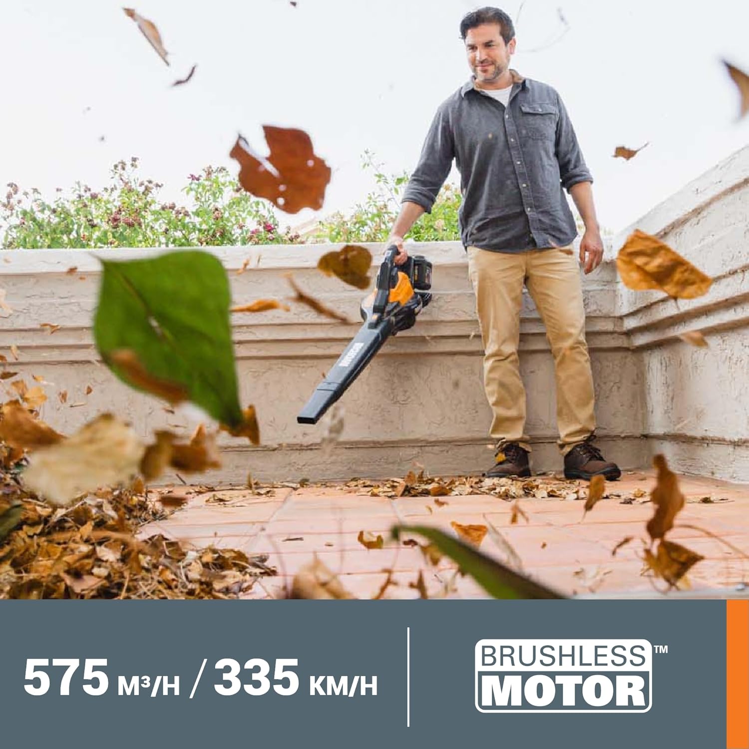Thumbnail 2 de WORX Aspirateur-Souffleur sans Fil Brushless 40V WG583E.9 — 2 en 1, livré sans batterie ni chargeur