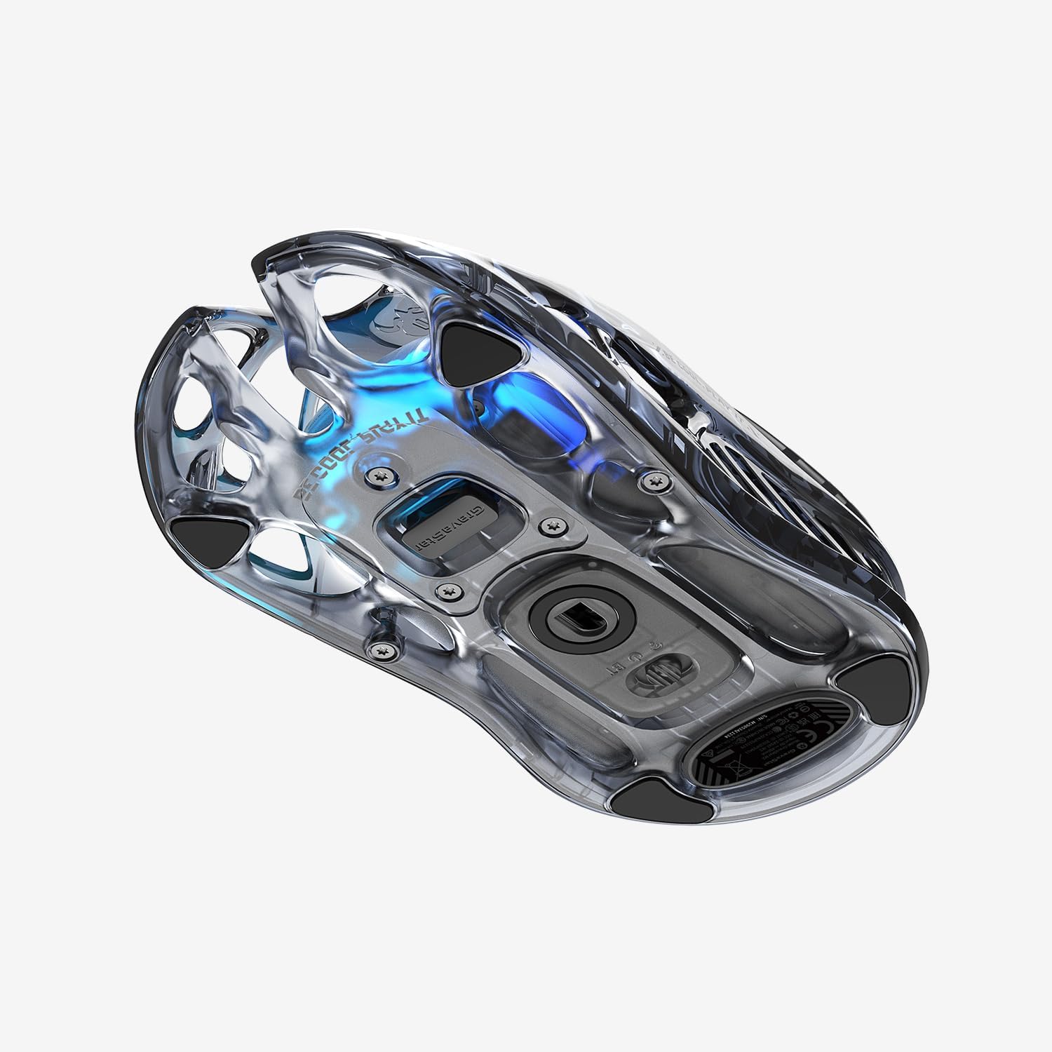 Thumbnail 6 de GravaStar Mercury M2 Transparent kabellose Gaming-Maus (79 g, 26.000 DPI, PAW3395, Tri-Mode)