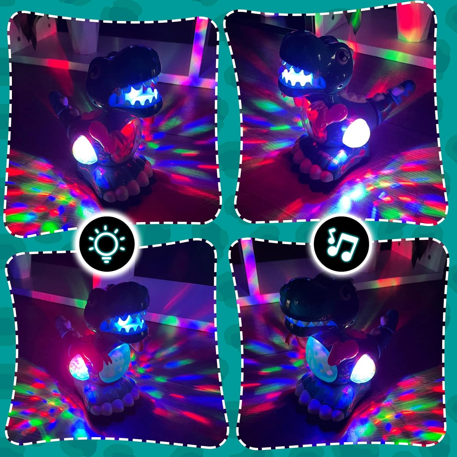 Thumbnail 3 de Highttoy Baby Musical Light Crawling Dinosaur Toy
