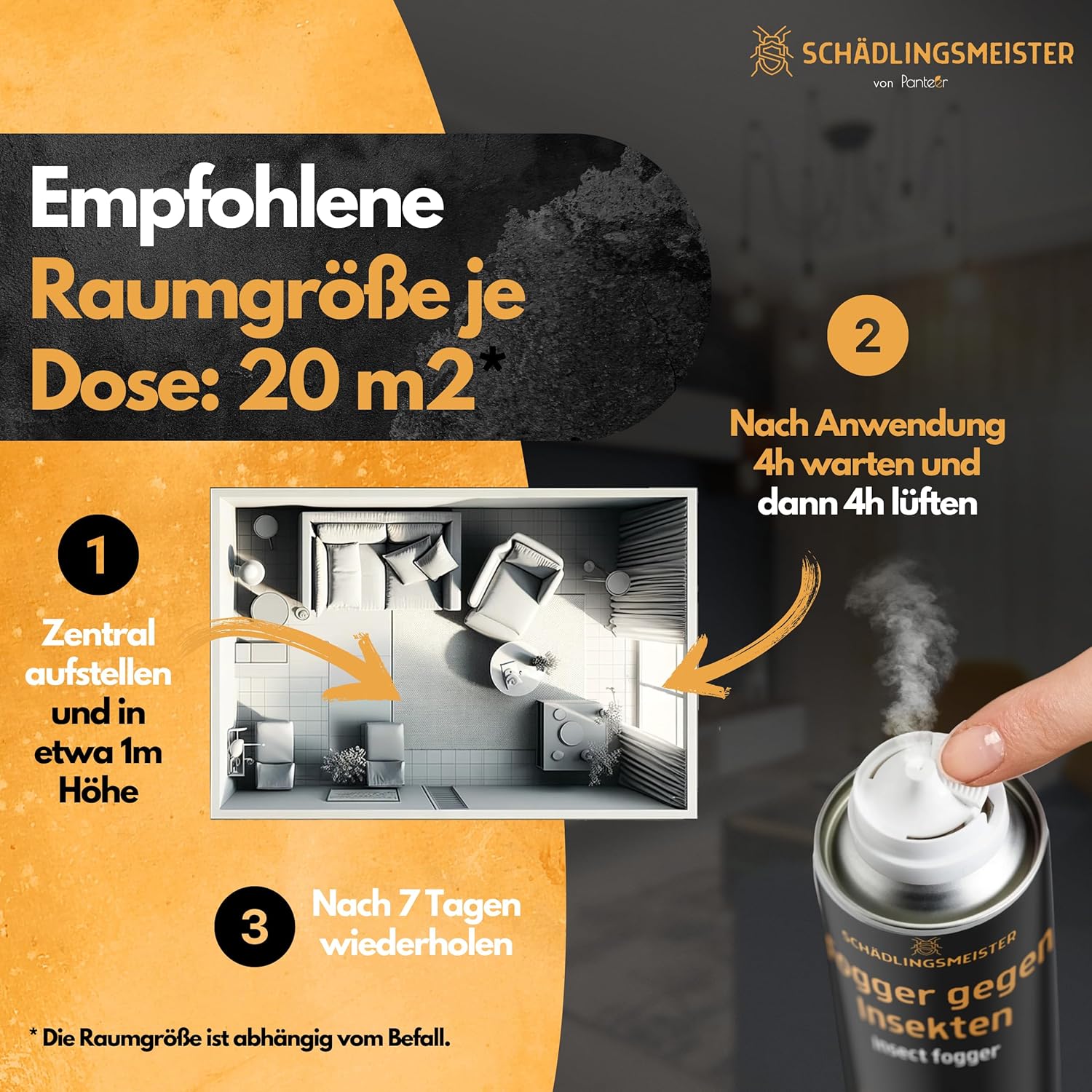 Thumbnail 4 de Fogger Abwehrspray – Abwehrmittel gegen Insekten, 2x150 ml – Made in Germany