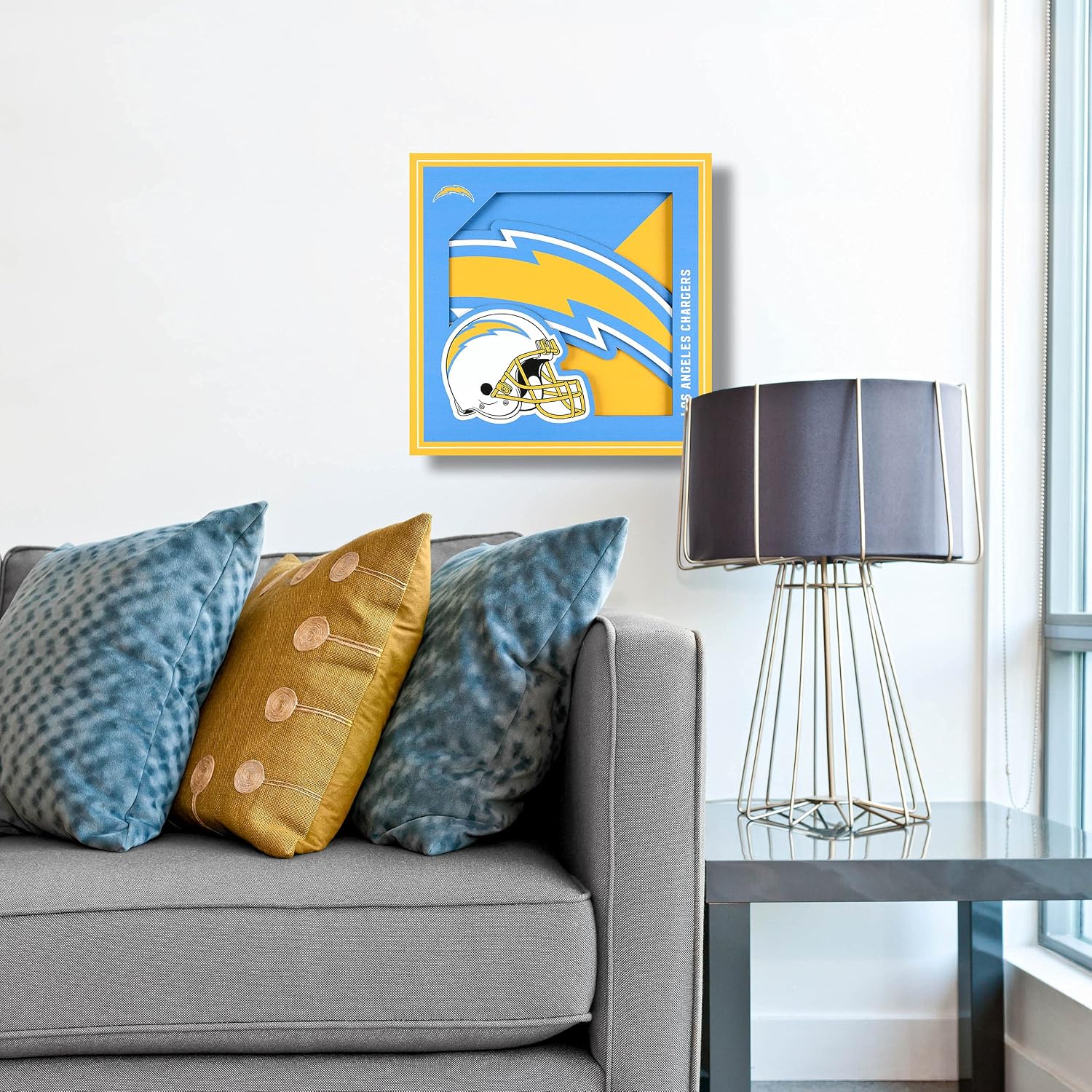 Detalle de YouTheFan NFL Officially-Licensed 3D Logo Series Wall Art (12” x 12”)
